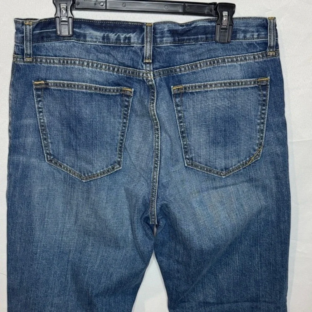 Banana Republic Mens‎ Straight Leg Jeans 36x34 Medium Wash Blue Denim
